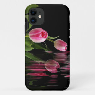 Rosa Tulpenreflexion Case-Mate iPhone Hülle
