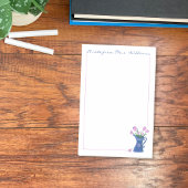Rosa Tulpenstrauß-Lehrer-Post-It-Notizen Post-it Klebezettel