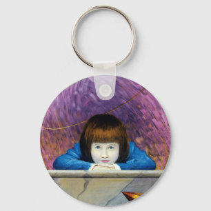 Rosa Tunnel Schlüsselanhänger