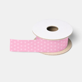 Rosa Tupfen-Babyparty Satinband
