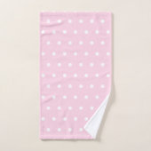 Rosa Tupfen Badhandtuch Set (Handtuch)