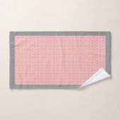 Rosa Tupfen Badhandtuch Set (Handtuch)