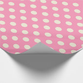 Rosa Tupfen Geschenkpapier (Ecke)