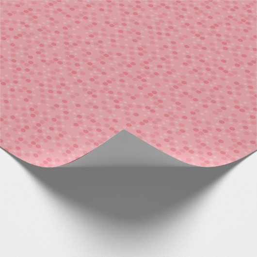 Rosa Tupfen Geschenkpapier (Ecke)