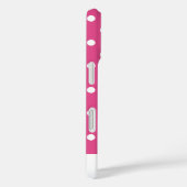 Rosa Tupfen-Mädchenstyle Case-Mate iPhone Hülle (Rückseite / Rechts)