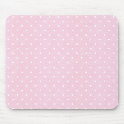 Rosa Tupfen Mousepad (Vorne)