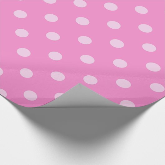 Rosa Tupfen-Packpapier Geschenkpapier (Ecke)