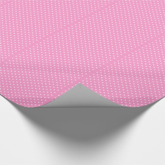Rosa Tupfen-Packpapier Geschenkpapier (Ecke)