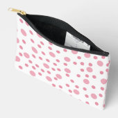 Rosa Tupfen-Socken Zubehörtasche (Offen)