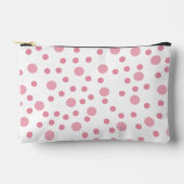 Rosa Tupfen-Socken Zubehörtasche (Vorderseite)