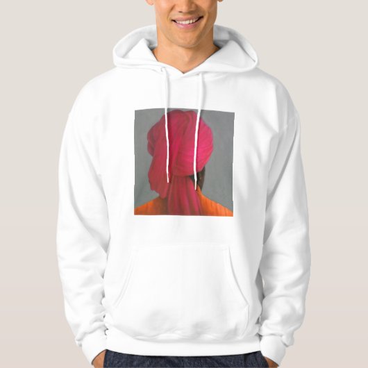Rosa Turban Hoodie (Vorderseite)