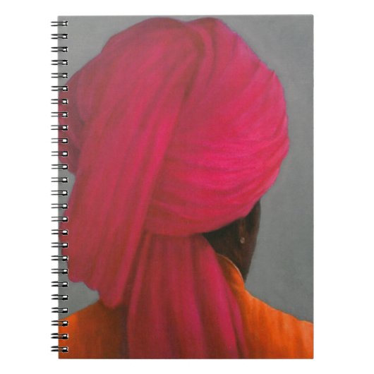 Rosa Turban Notizblock (Vorderseite)