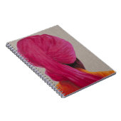 Rosa Turban-orange Jacke 2014 Notizblock (Rechte Seite)