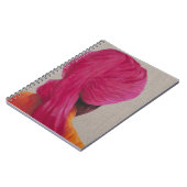 Rosa Turban-orange Jacke 2014 Notizblock (Linke Seite)