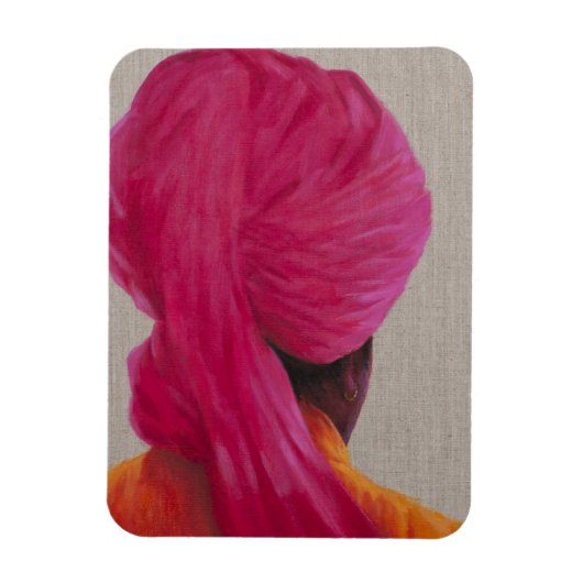 Rosa Turban Orange Jacket 2014 Magnet (Vertikal)