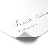 Rosa Turbinata Poster (Ecke)