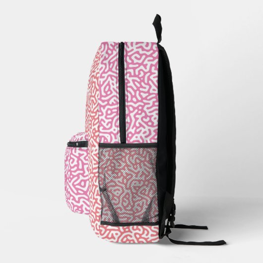 Rosa Turing-Muster Bedruckter Rucksack (Rechts)