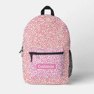 Rosa Turing-Muster Bedruckter Rucksack