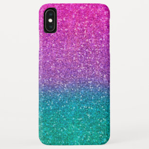 Rosa Türkis Aqua Blau und Lila Funkelnd Glitzer Case-Mate iPhone Hülle