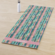 Rosa Türkis Gold Muster Elegant Personalisiert