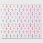 Rosa Türkis Nutcracker Ballet Weihnachten Geschenkpapier (Flach)