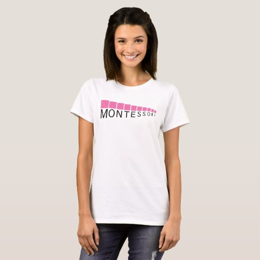 Rosa Turm-Spaghetti-Bügel-Shirt T-Shirt (Vorne ganz)