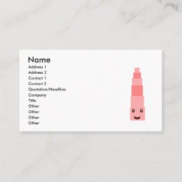 rosa Turm Visitenkarte