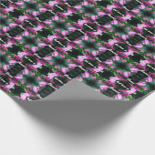 Rosa Turtlehead-Blume Nah Personalisiert Geschenkpapier (Ecke)