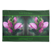 Rosa Turtlehead-Blume Nah Personalisiert Kissenbezug (Rückseite)