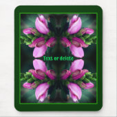 Rosa Turtlehead-Blume Nah Personalisiert Mousepad (Vorne)