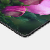 Rosa Turtlehead-Blume Nah Personalisiert Schreibtischunterlage (Ecke)