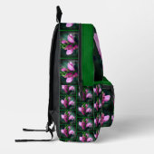 Rosa Turtlehead-Blume Personalisiert Bedruckter Rucksack (Links)