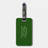 Rosa Turtlehead-Blume Personalisiert Gepäckanhänger (Rückseite vertikal)