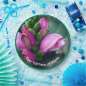 Rosa Turtlehead-Blume Personalisiertes Party Pappteller (Party)