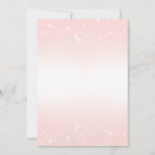 Rosa Tutu Ballerina Geburtstagseinladung Einladung (Rückseite)