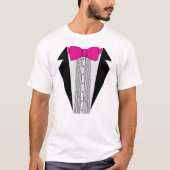Rosa Tuxedo-Art-Shirt T-Shirt (Vorderseite)