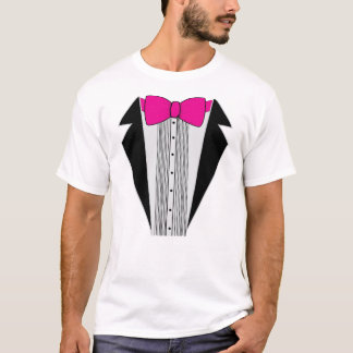 Rosa Tuxedo-Art-Shirt T-Shirt