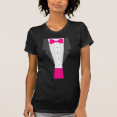 Rosa Tuxedo T-Shirt (Vorderseite)