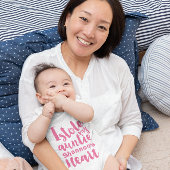 Rosa Typografie gestohlen Baby Strampler