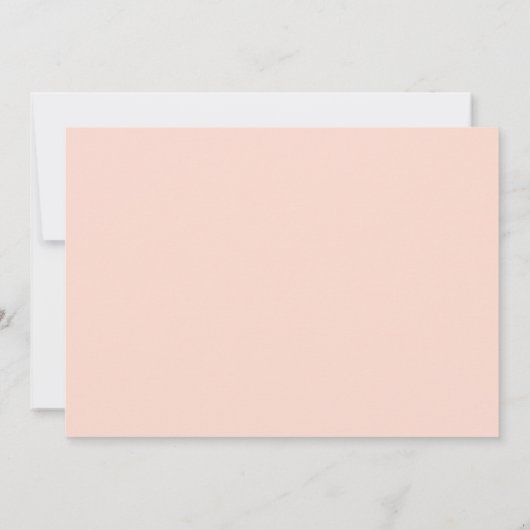 Rosa Typografie verändern das Datum Hochzeit Save The Date (Rückseite)