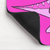 Rosa Tyrannosaurus Rex Mousepad (Ecke)
