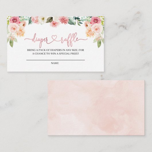 Rosa-u. Begleitkarte (Vorne/Hinten)