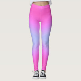 Rosa u. blaue Leggings