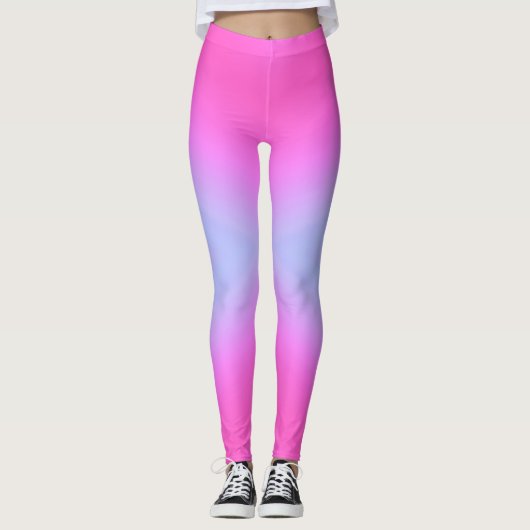 Rosa u. blaue Leggings (Vorderseite)