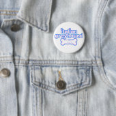 Rosa u. blauer italienischer Windhund-Knopf Button (Beispiel)