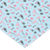 Rosa u. blauer Sommer-tropisches Muster Tischdecke (Schrägansicht)