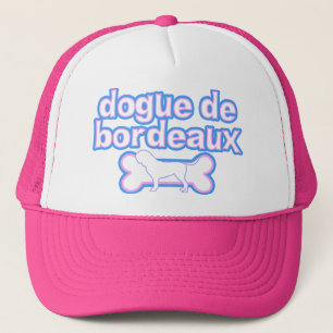 Rosa u. Blue Dogue de Bordeaux Truckerkappe