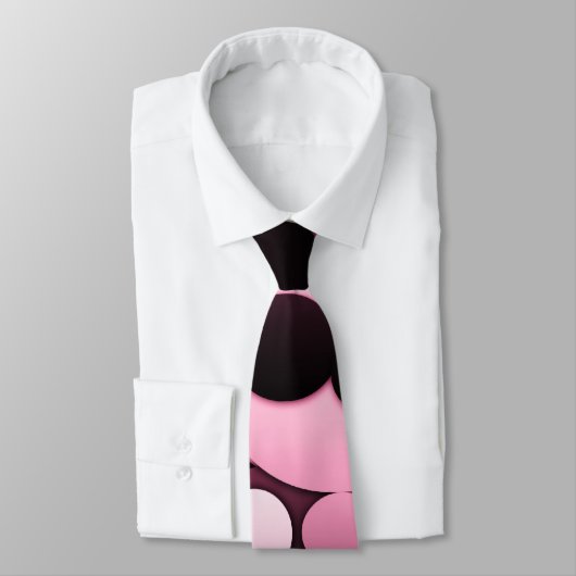 Rosa- u. Burgunder-Polkapunkt-Krawatten Krawatte (Gebunden)
