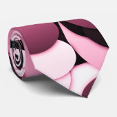 Rosa- u. Burgunder-Polkapunkt-Krawatten Krawatte (Gerollt)