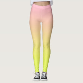 Rosa u. gelbe Leggings
